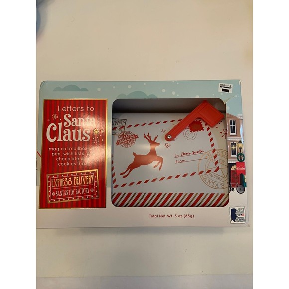 Letters to Santa Magical Metal mailbox w/ pen And wish lists Christmas READ Desc - Picture 1 of 9